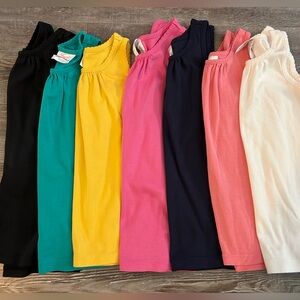 Hanna Andersson Pima Cotton Tank Bundle Size 6-7